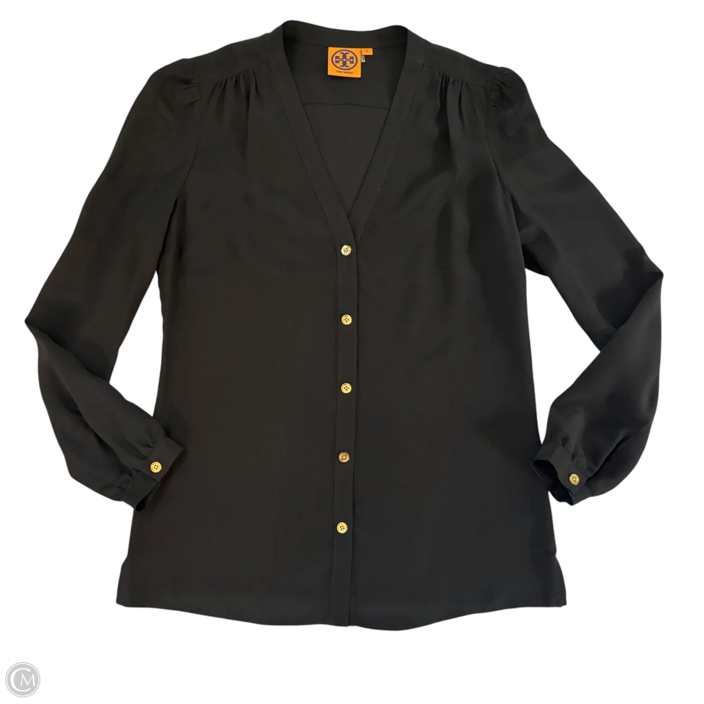 Blouse Designer By Tory Burch In Black, Size: Xs