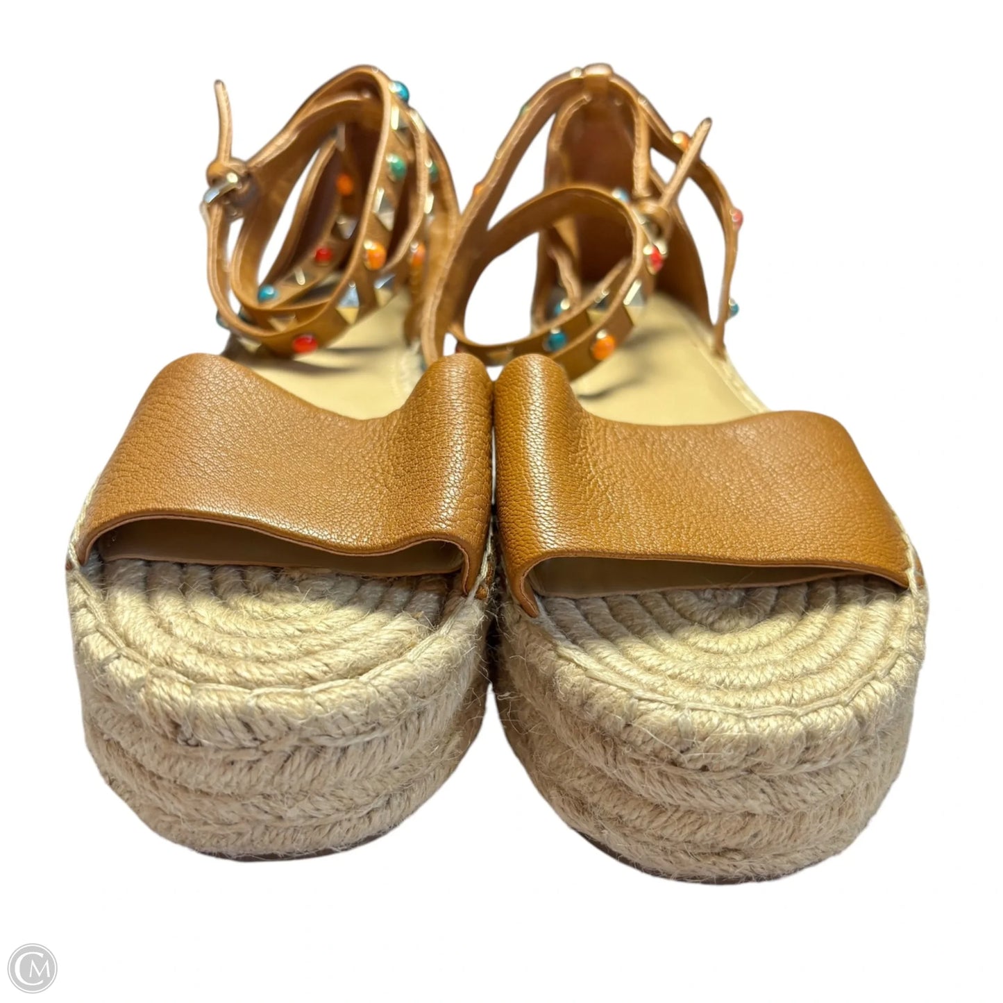 Sandals Heels Platform By Marc Fisher In Brown, Size: 8