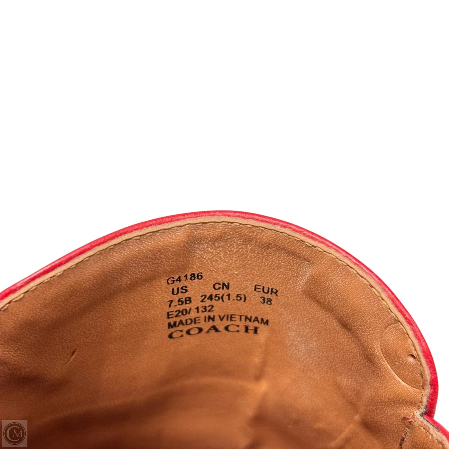 Shoes Designer By Coach In Red, Size: 7.5