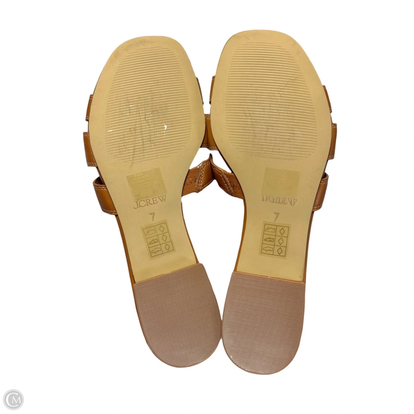 Sandals Flats By J. Crew In Brown, Size: 7