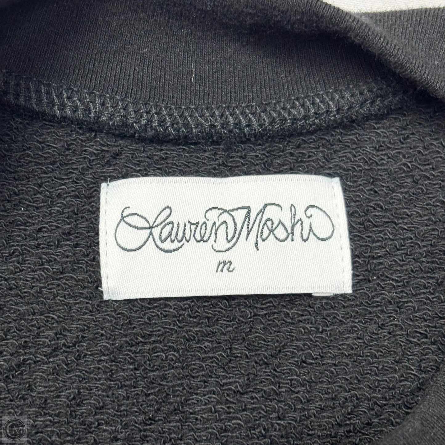 Sweatshirt Crewneck By Lauren Moshi In Black, Size: M
