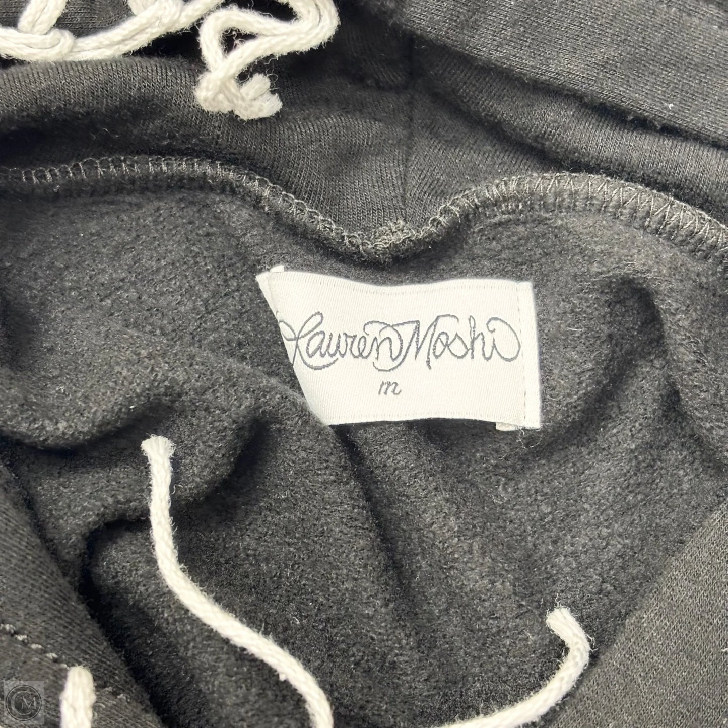 Sweatshirt Hoodie By Lauren Moshi In Black, Size: M