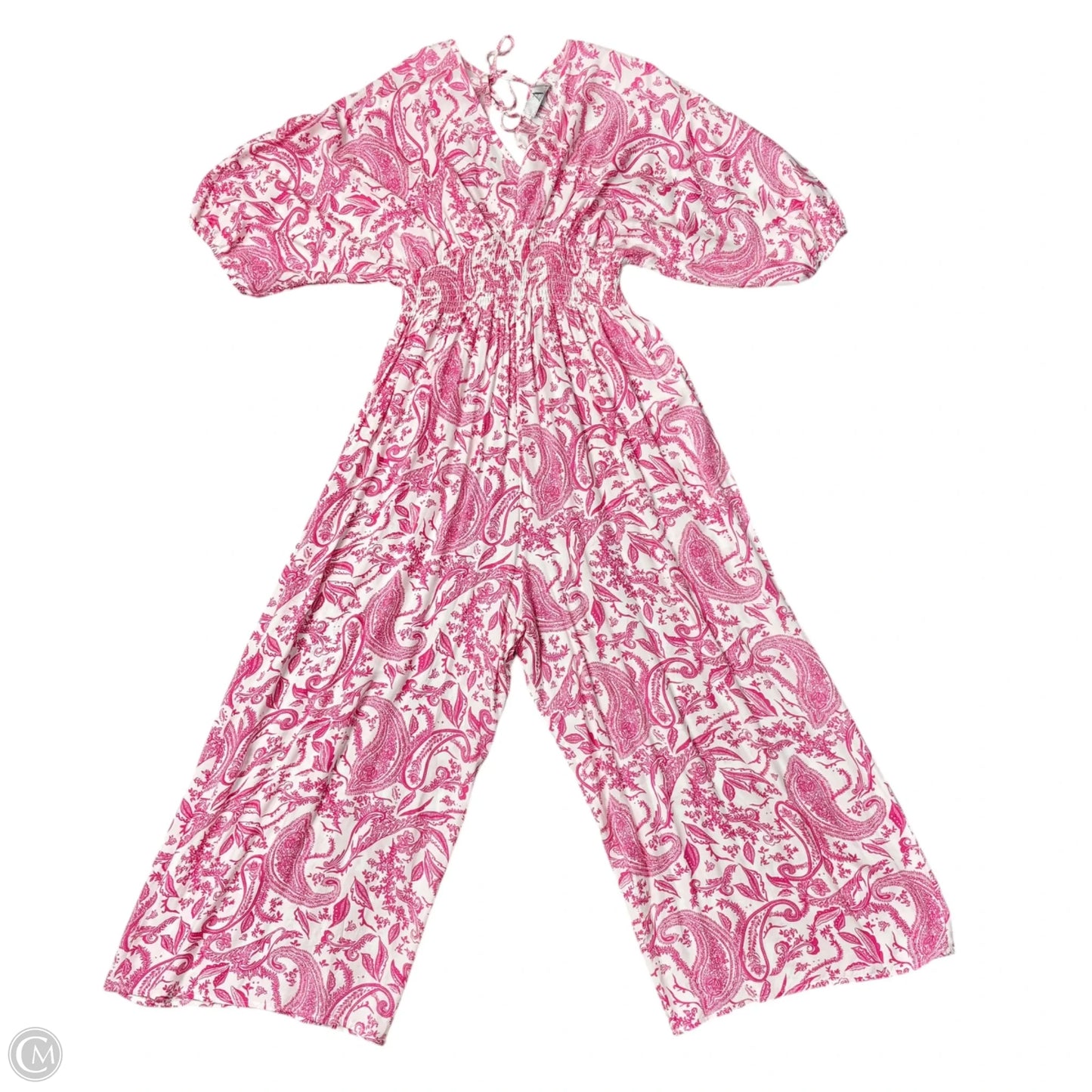 Jumpsuit By Za In Paisley Print, Size: L/Xl