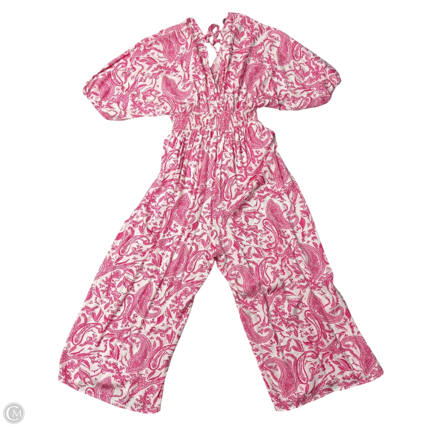 Jumpsuit By Za In Paisley Print, Size: L/Xl