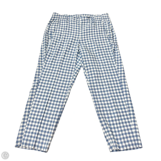Pants Linen By J. Jill In Blue & White, Size: Sp
