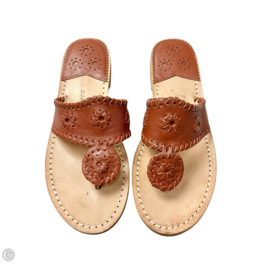 Sandals Flats By Jack Rogers In Brown, Size: 7