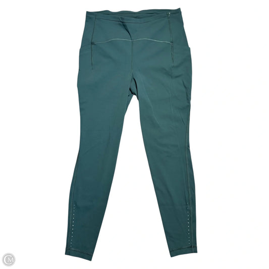Athletic Leggings By Lululemon In Green, Size: M