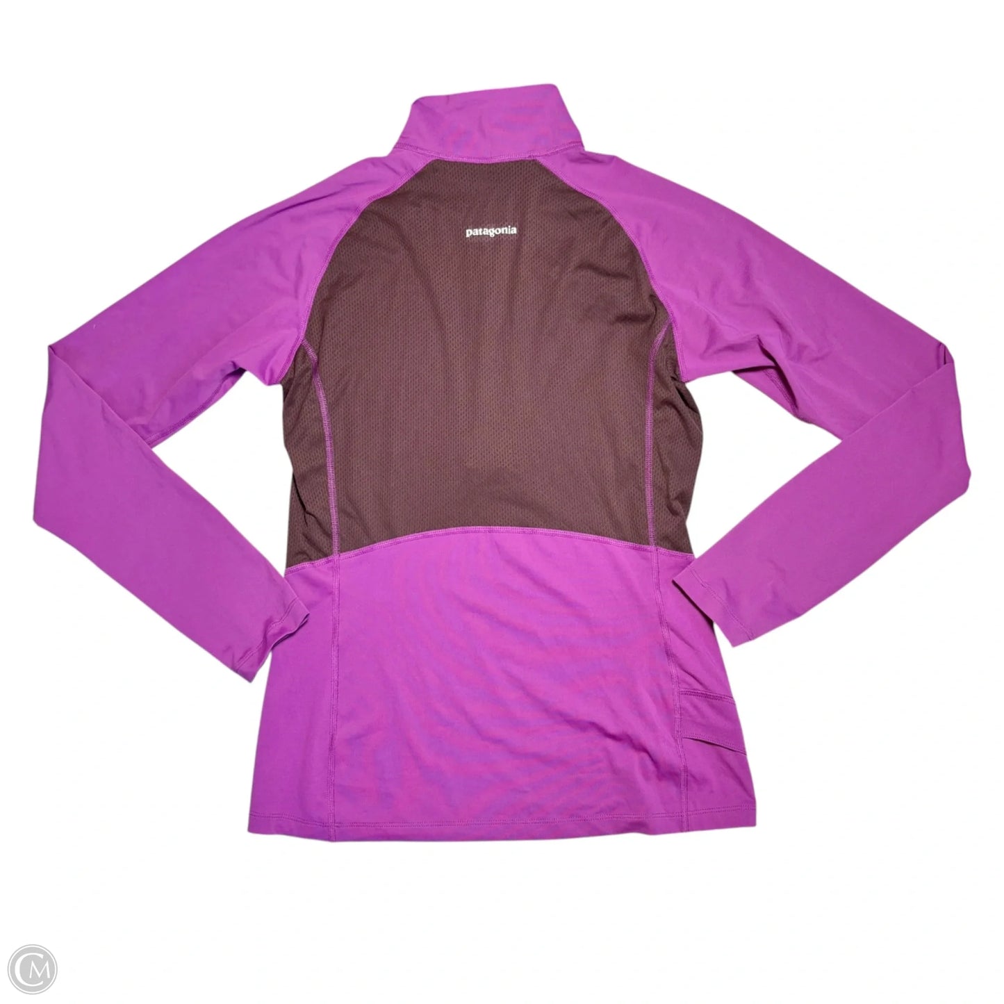 Athletic Top Long Sleeve Collar By Patagonia In Purple, Size: M