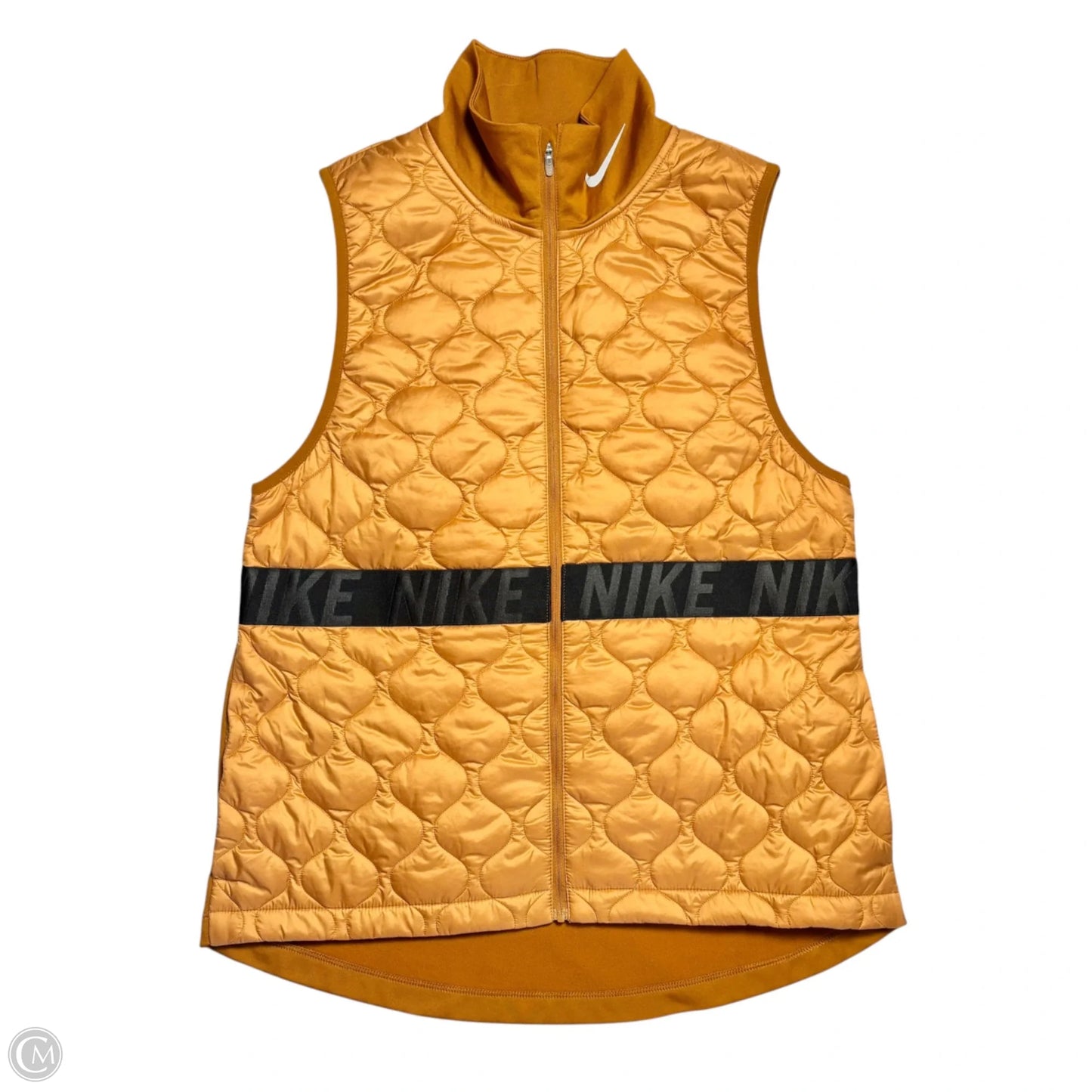 Vest Puffer & Quilted By Nike Apparel In Brown, Size: M
