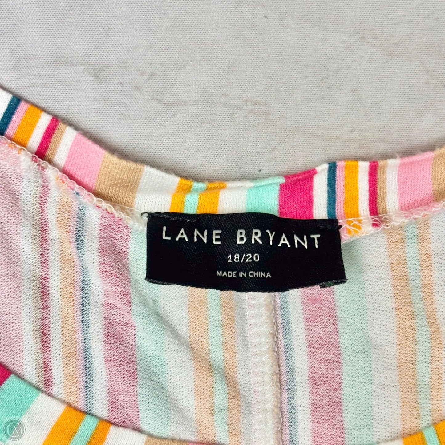 Top Sleeveless By Lane Bryant In Striped Pattern, Size: 2x