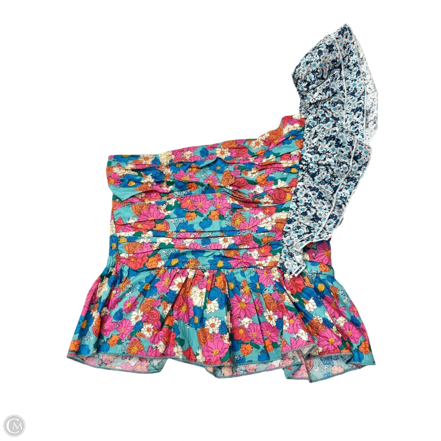 Top Short Sleeve By Umgee In Floral Print, Size: M