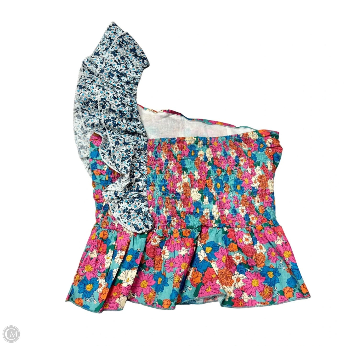 Top Short Sleeve By Umgee In Floral Print, Size: M