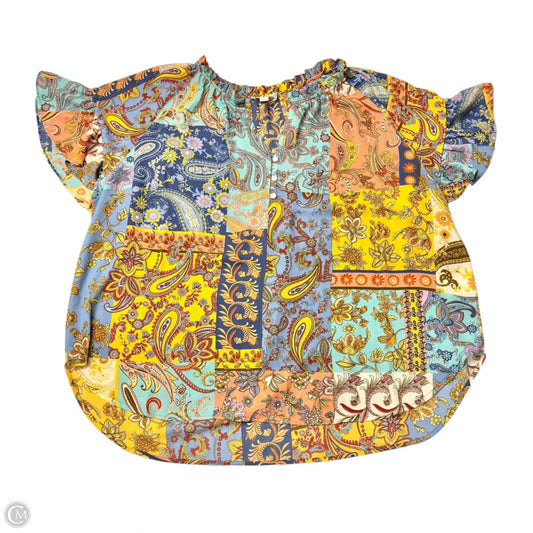 Top Short Sleeve By Cynthia Rowley In Multi-colored, Size: 2x