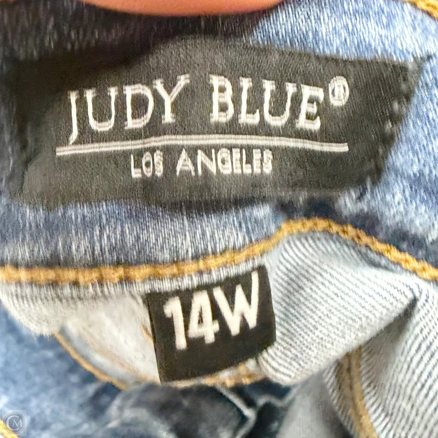 Jeans Flared By Judy Blue In Blue Denim, Size: 14