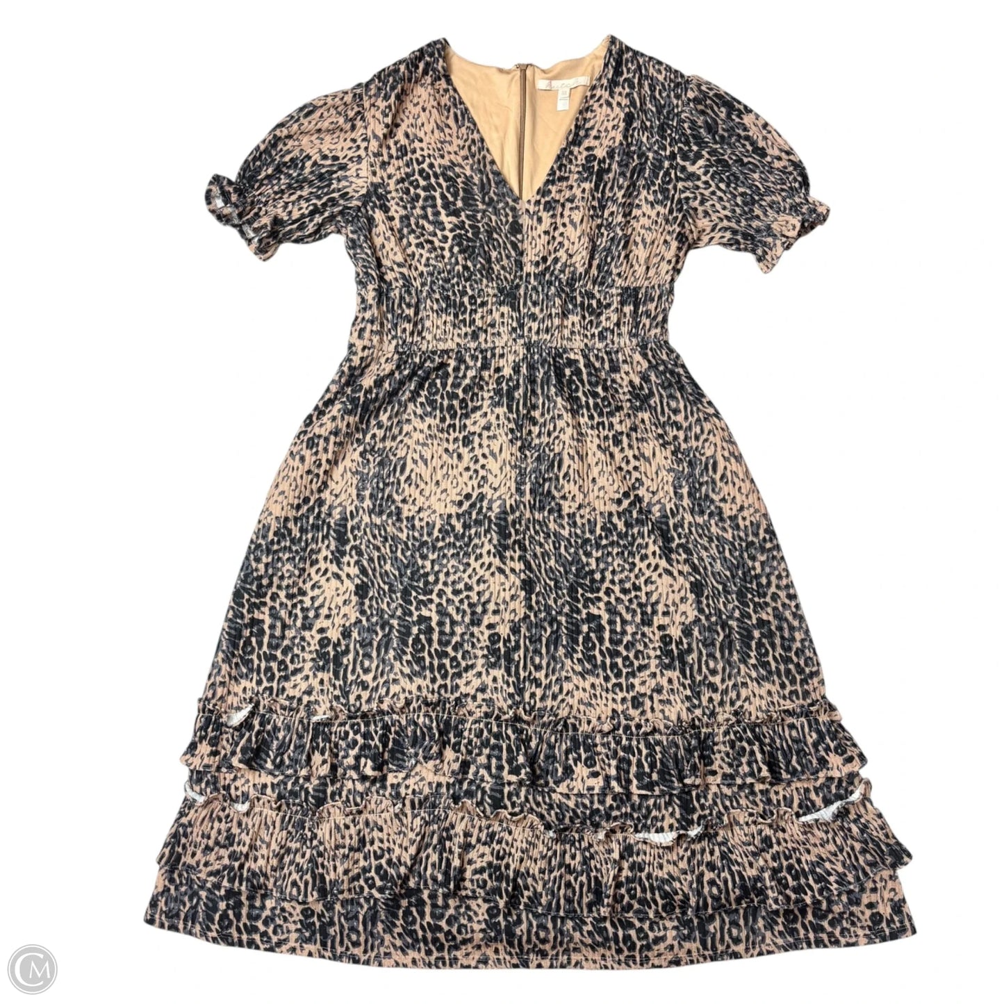 Dress Casual Midi By Hutch In Blue & Brown, Size: Xl