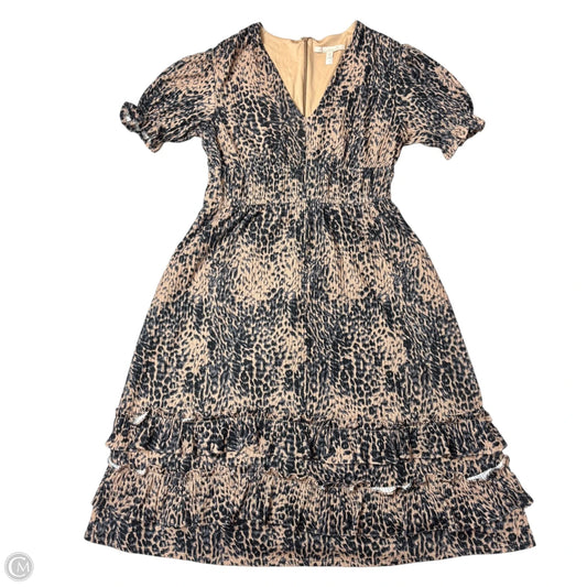 Dress Casual Midi By Hutch In Blue & Brown, Size: Xl