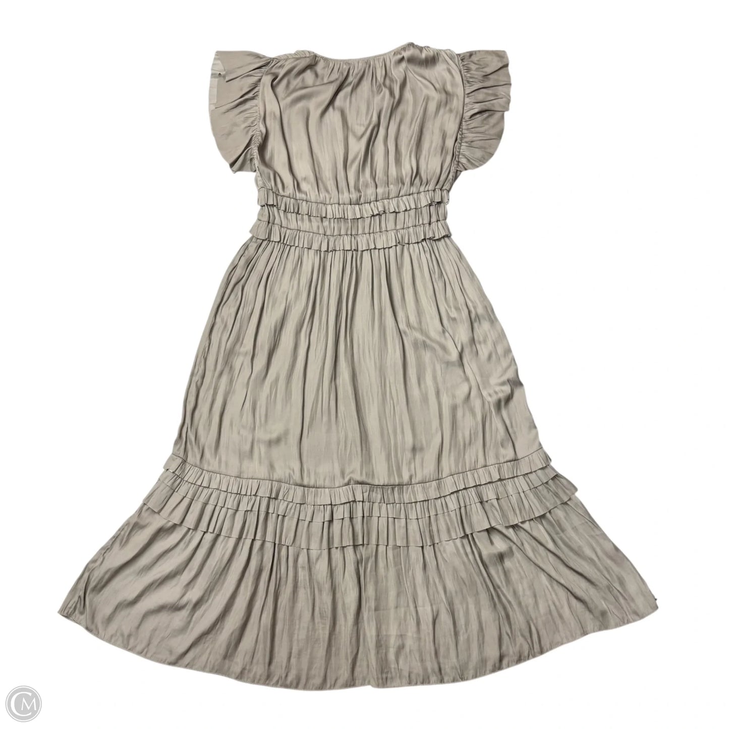 Dress Casual Maxi By Grade & Gather In Grey, Size: M
