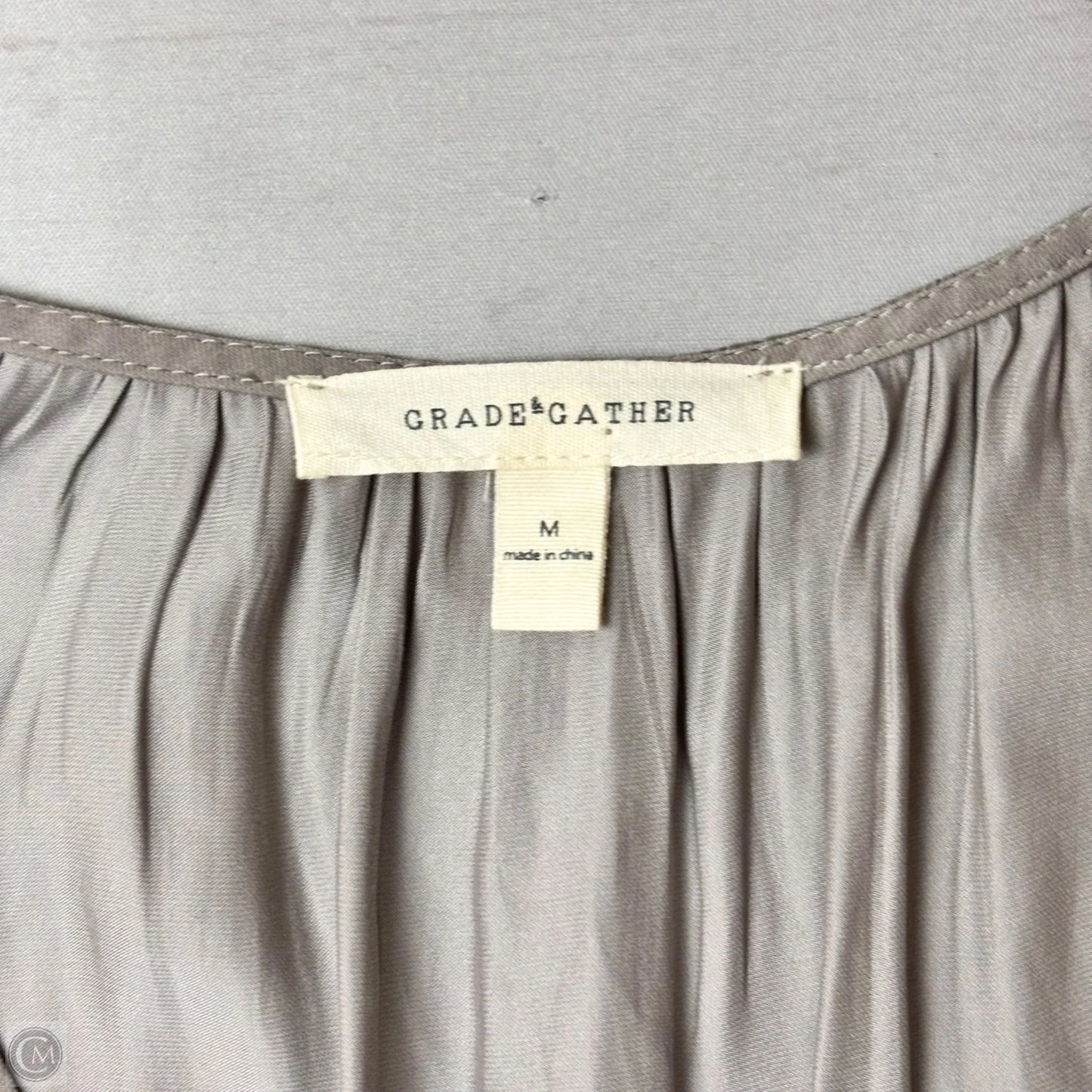 Dress Casual Maxi By Grade & Gather In Grey, Size: M