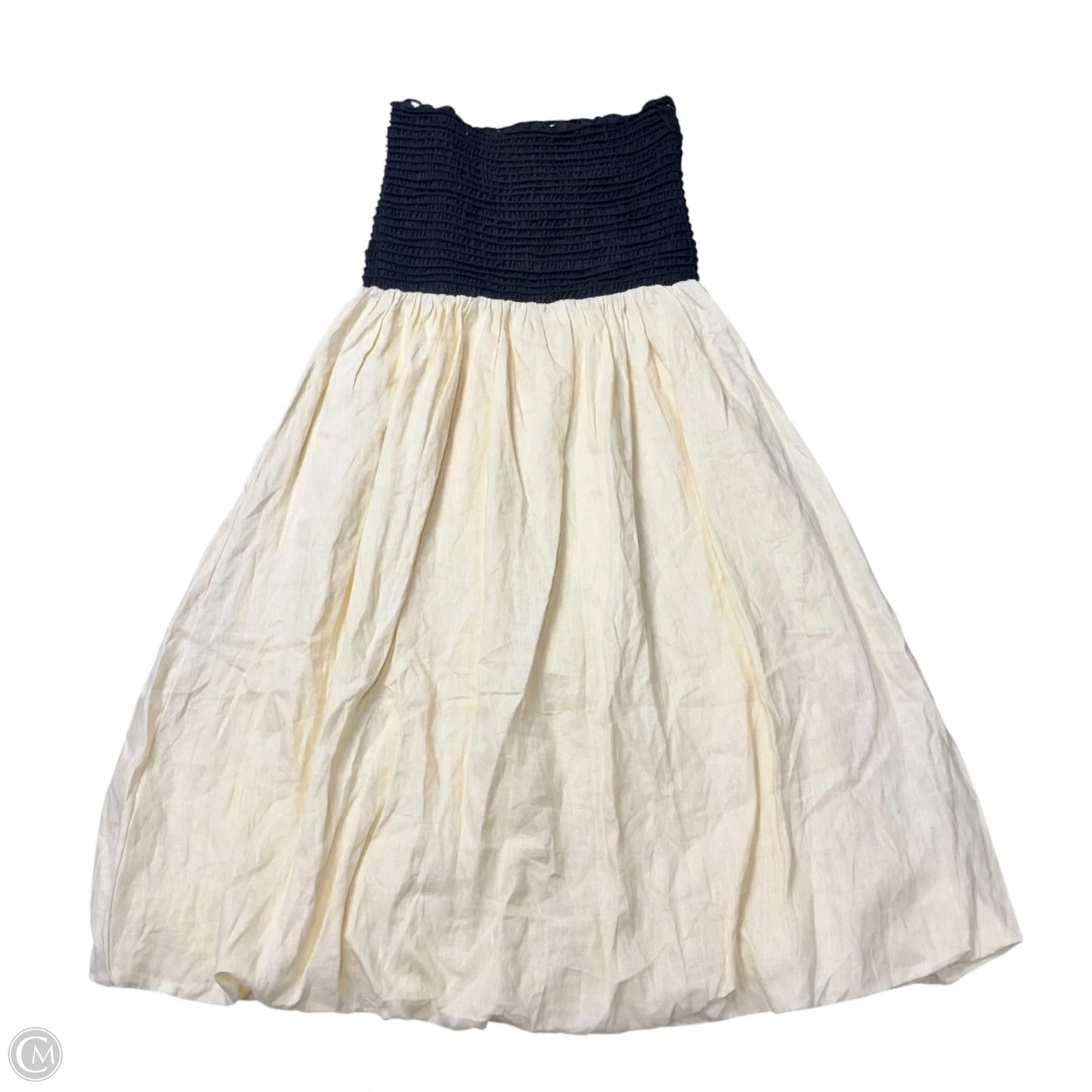 Dress Casual Midi By Dissh In Black & Yellow, Size: M