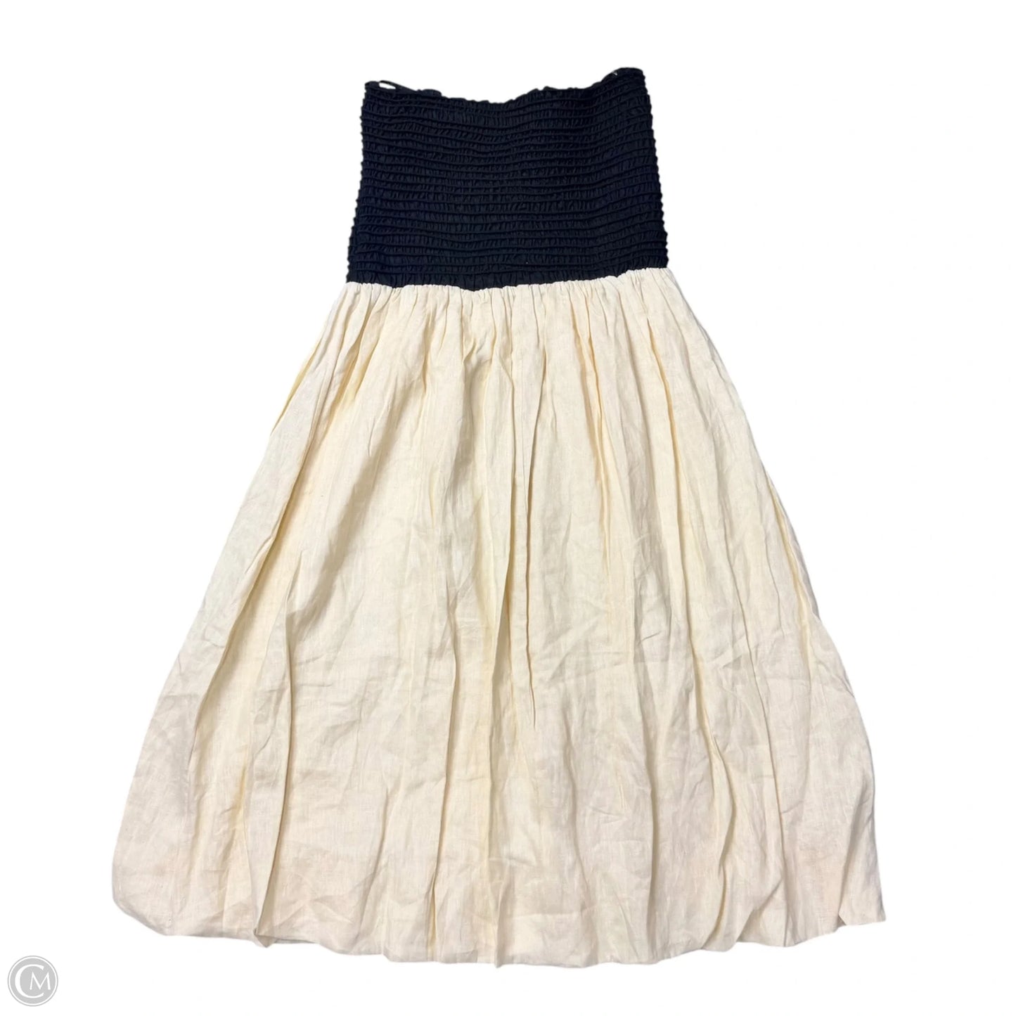 Dress Casual Midi By Dissh In Black & Yellow, Size: M