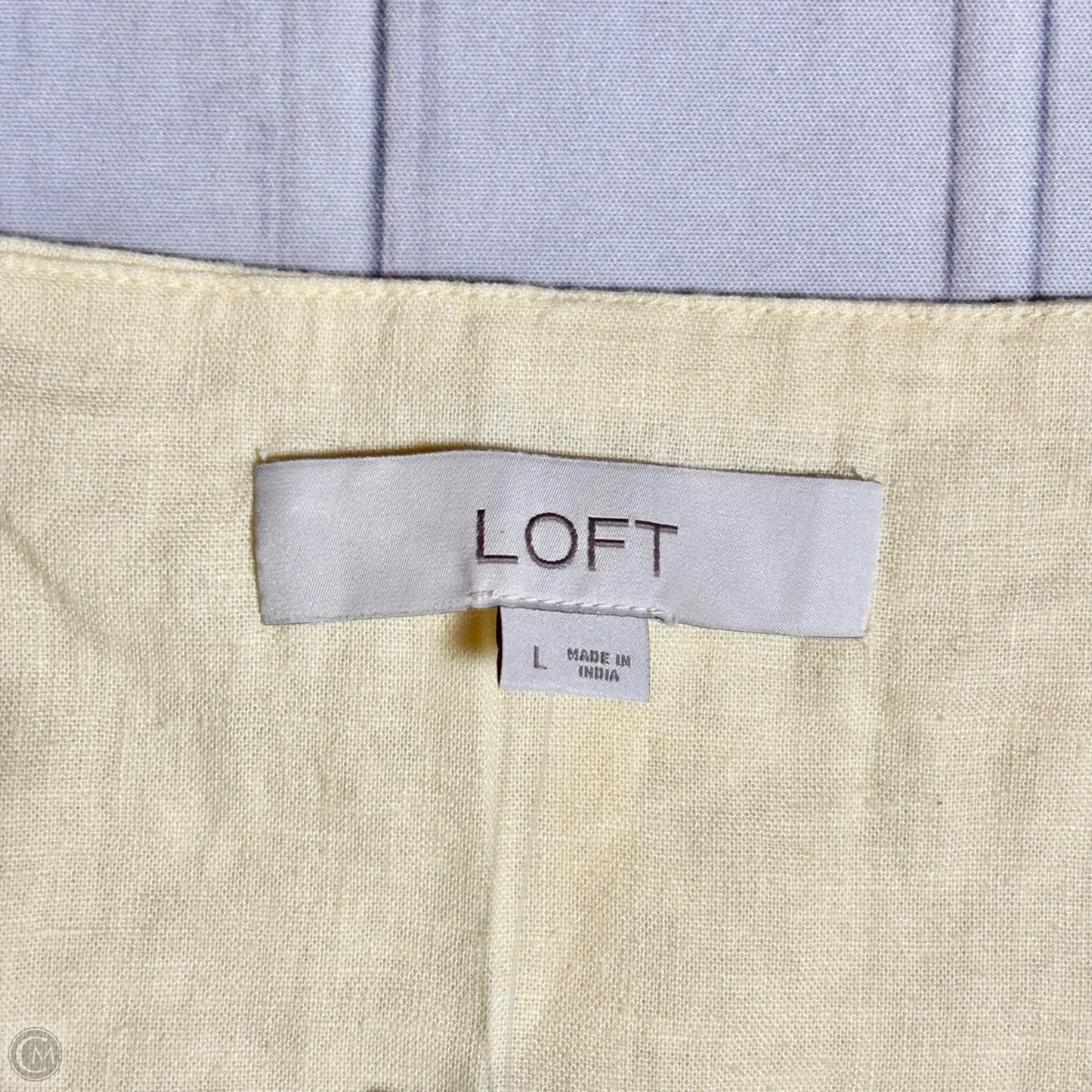 Vest Other By Loft In Yellow, Size: L