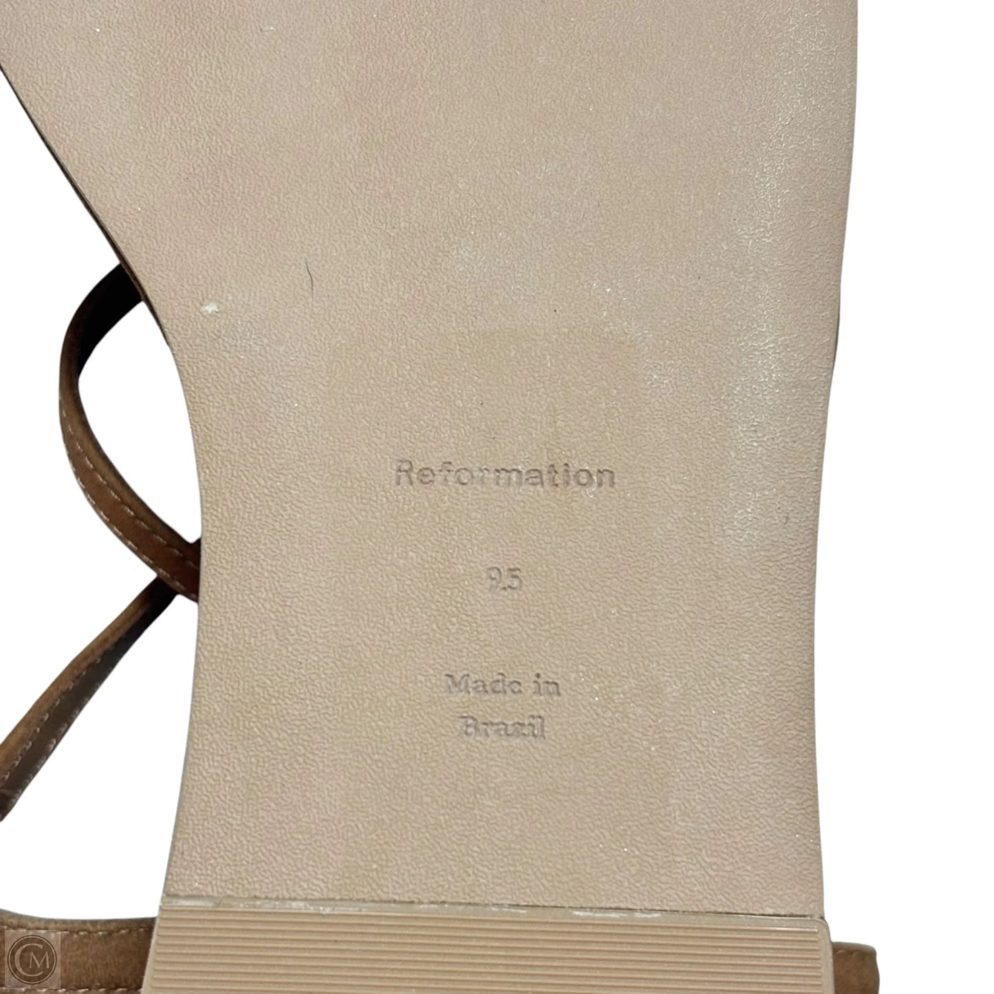 Sandals Heels Wedge By Reformation In Brown, Size: 9.5
