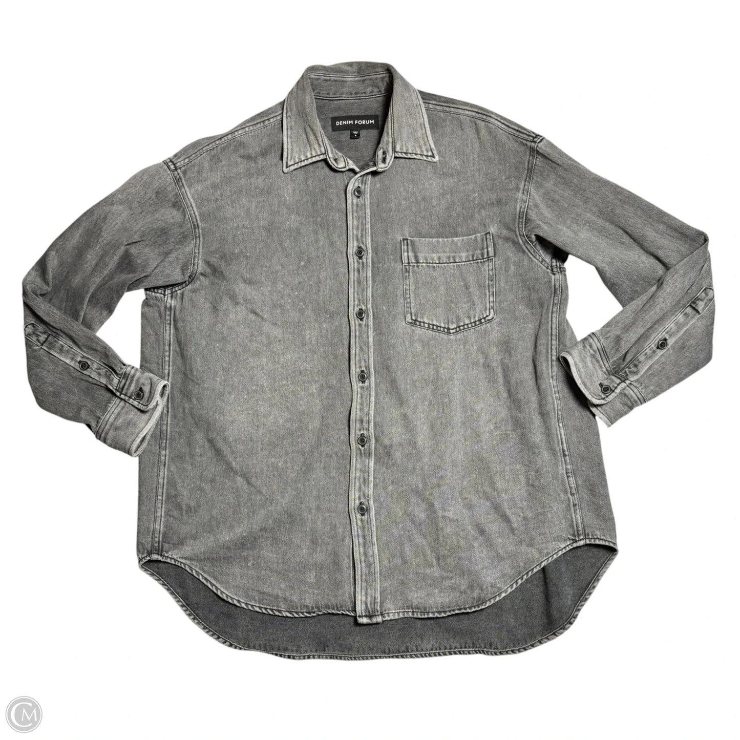 Jacket Denim By Aritzia In Grey Denim, Size: S