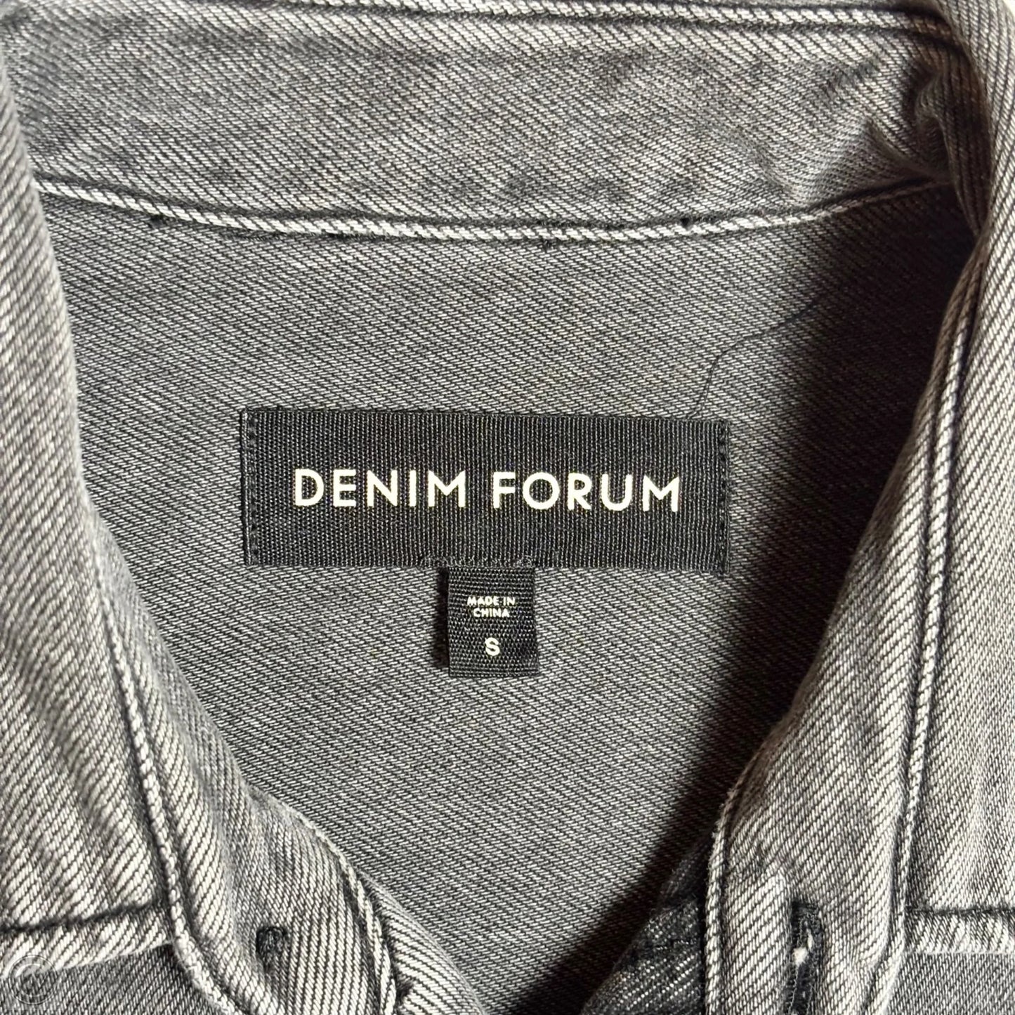 Jacket Denim By Aritzia In Grey Denim, Size: S