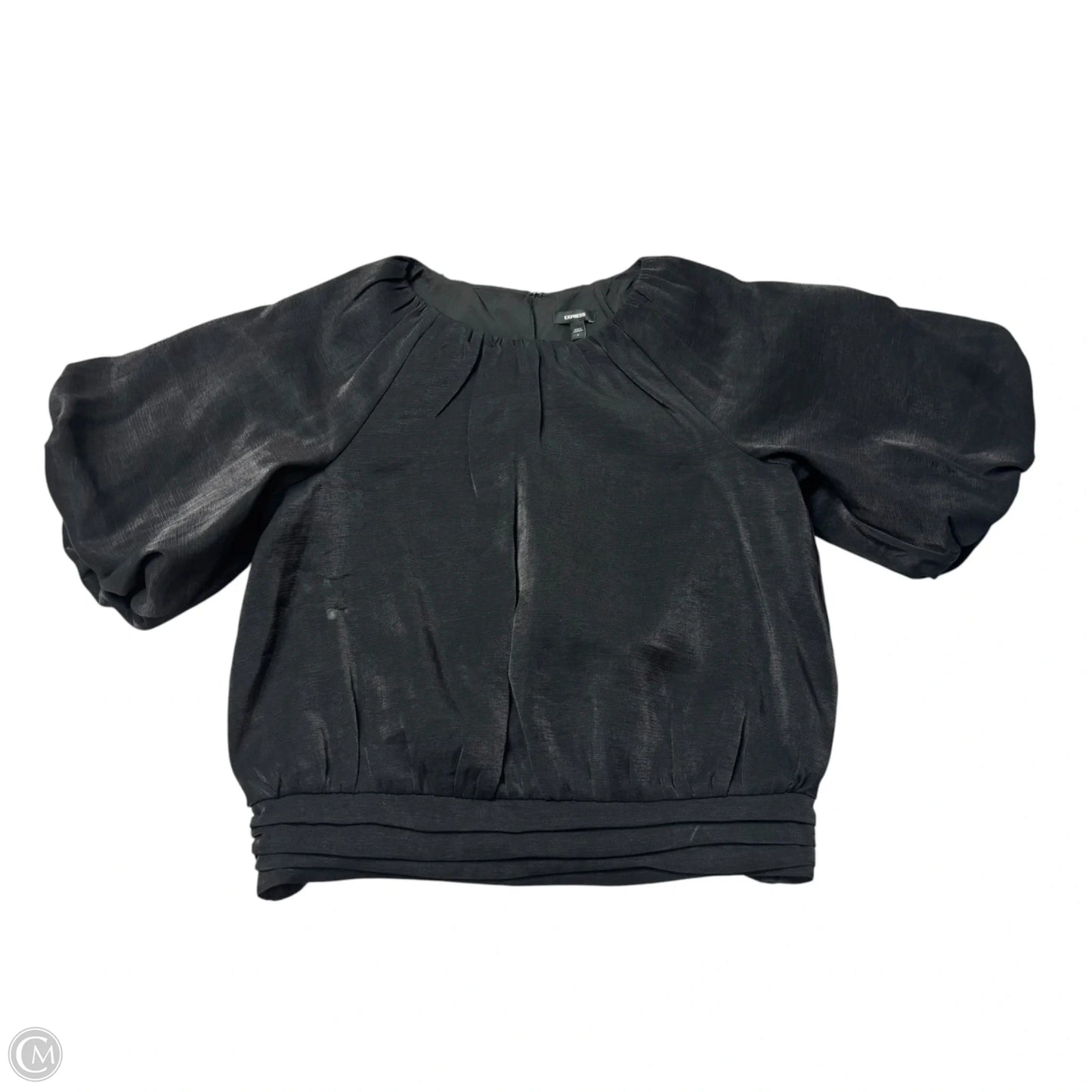 Top Short Sleeve By Express In Black, Size: S