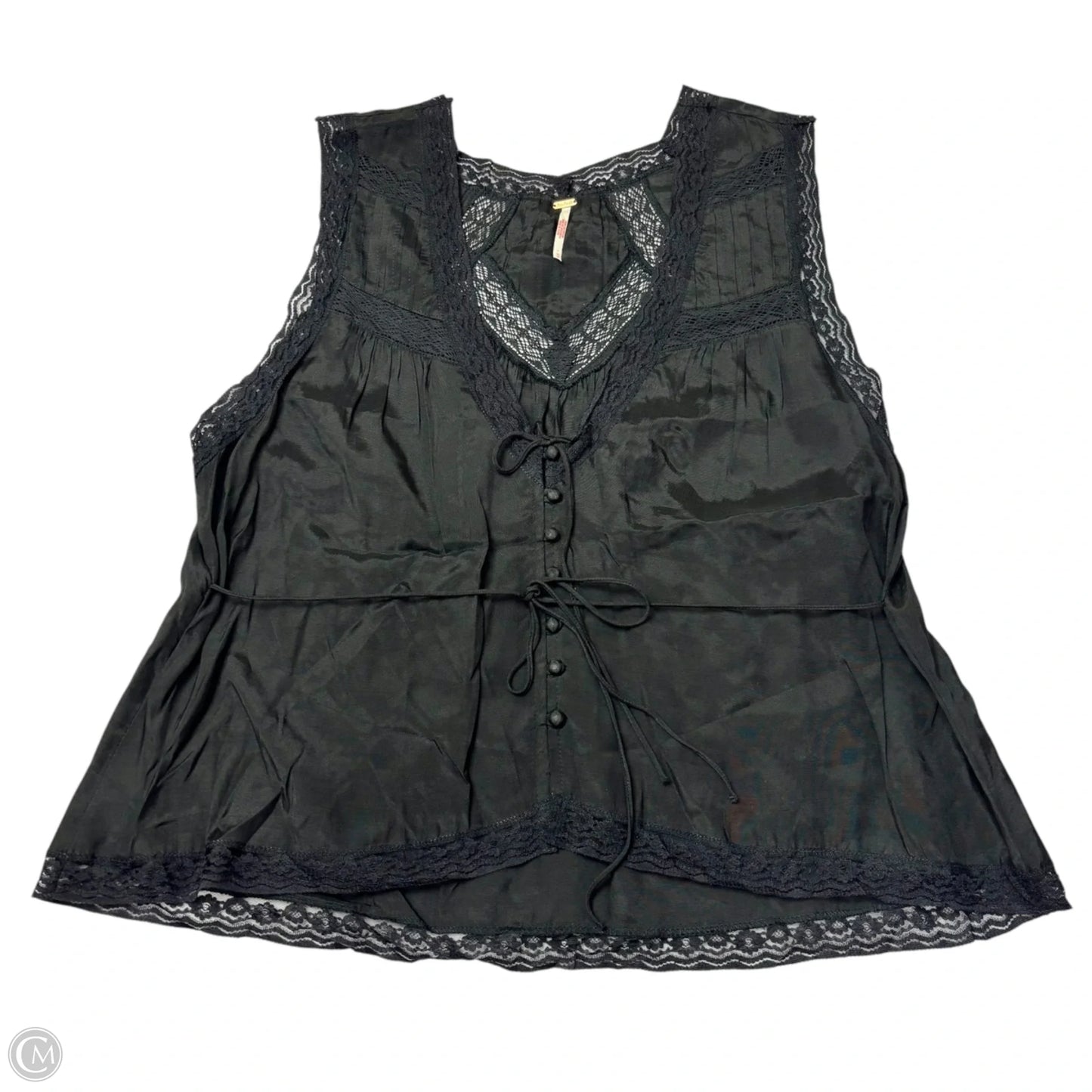 Blouse Sleeveless By Free People In Black, Size: M