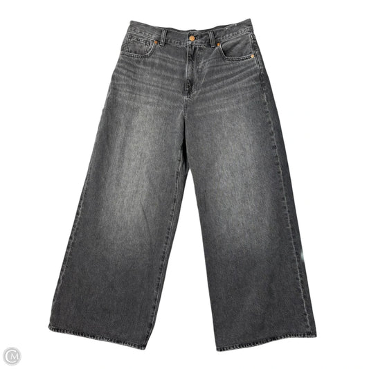 Jeans Wide Leg By Madewell In Grey Denim, Size: 8