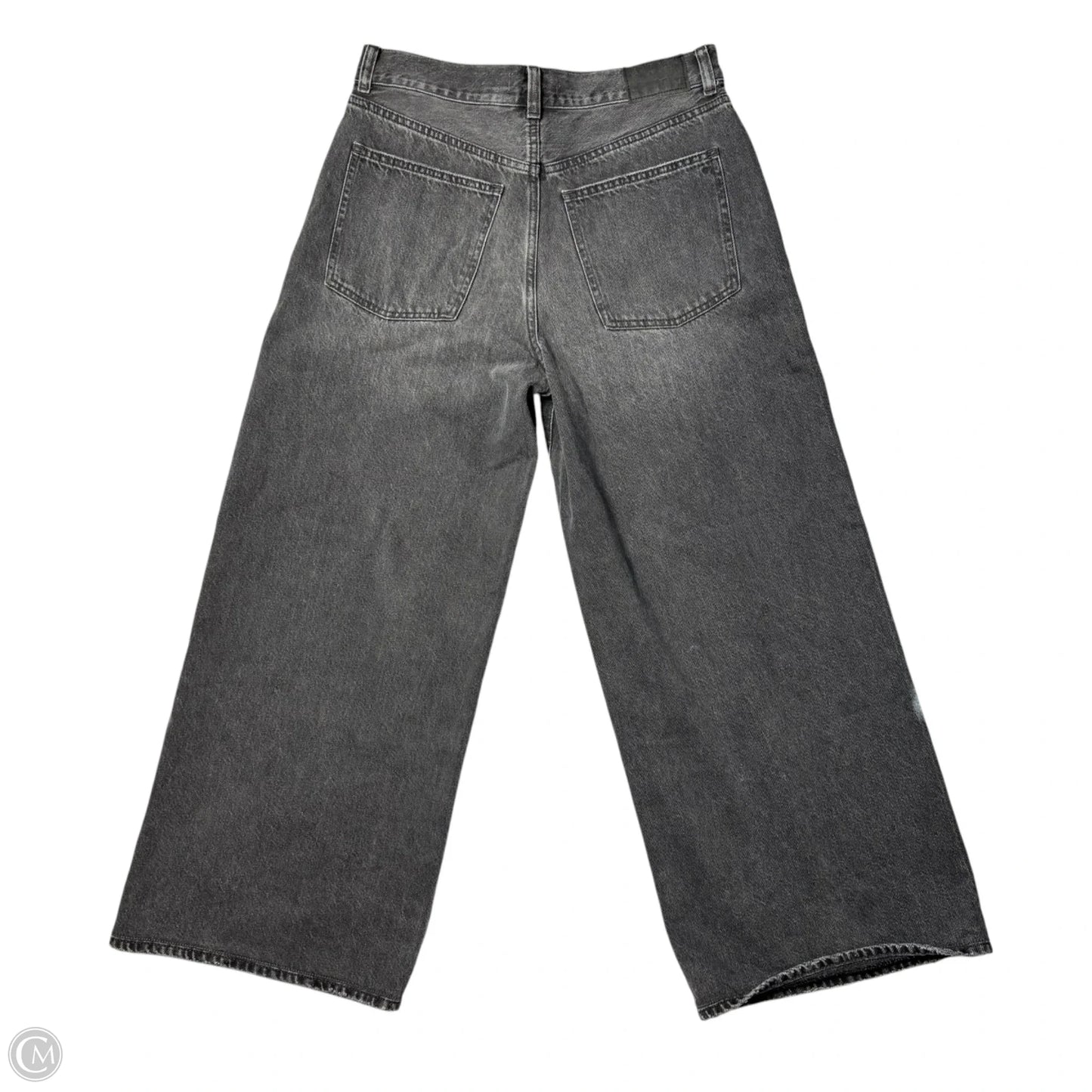 Jeans Wide Leg By Madewell In Grey Denim, Size: 8