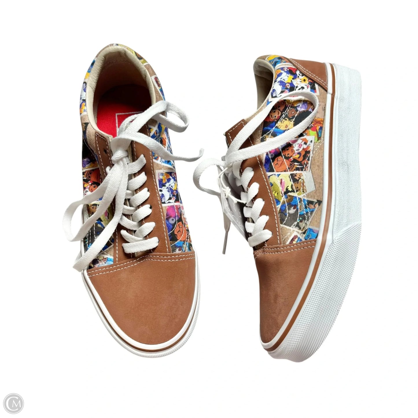 Shoes Sneakers By Vans In Brown, Size: 7