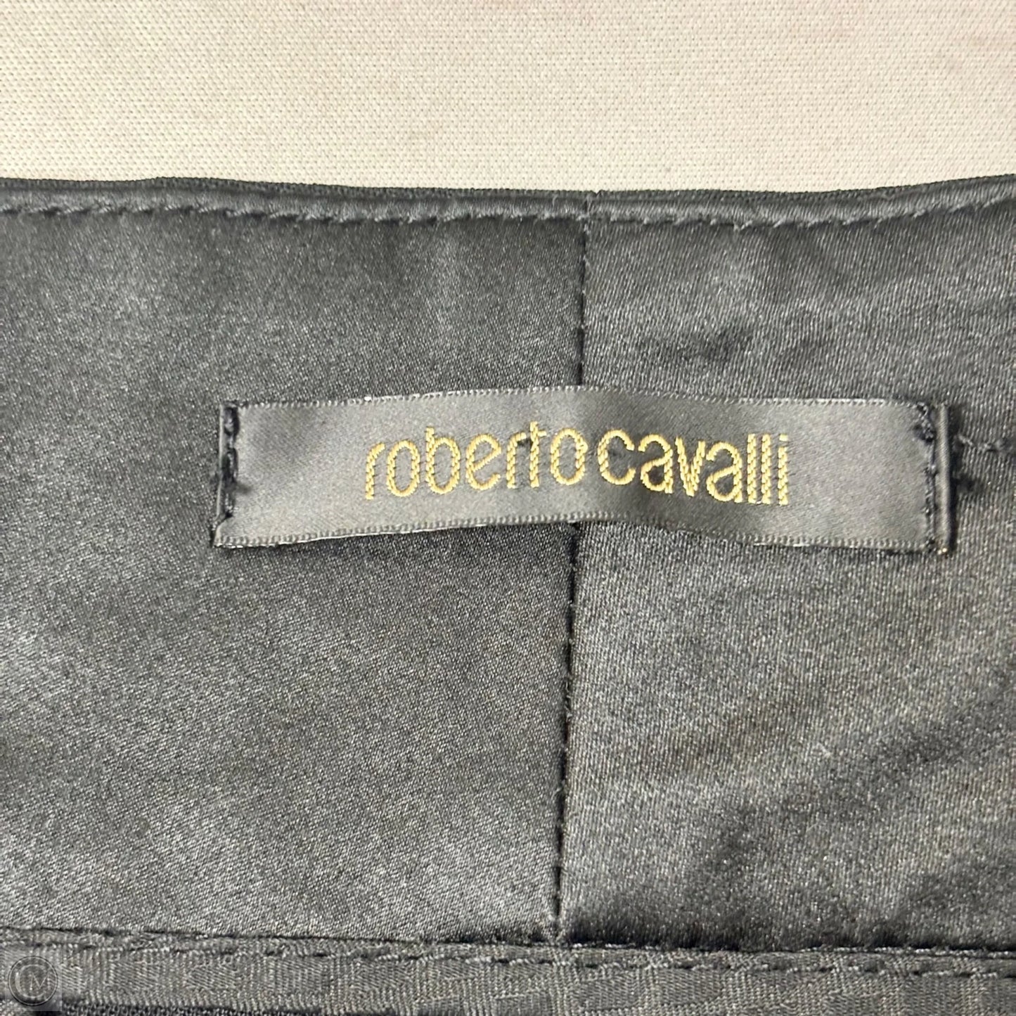 Pants Designer By Roberto Cavalli In Black, Size: M