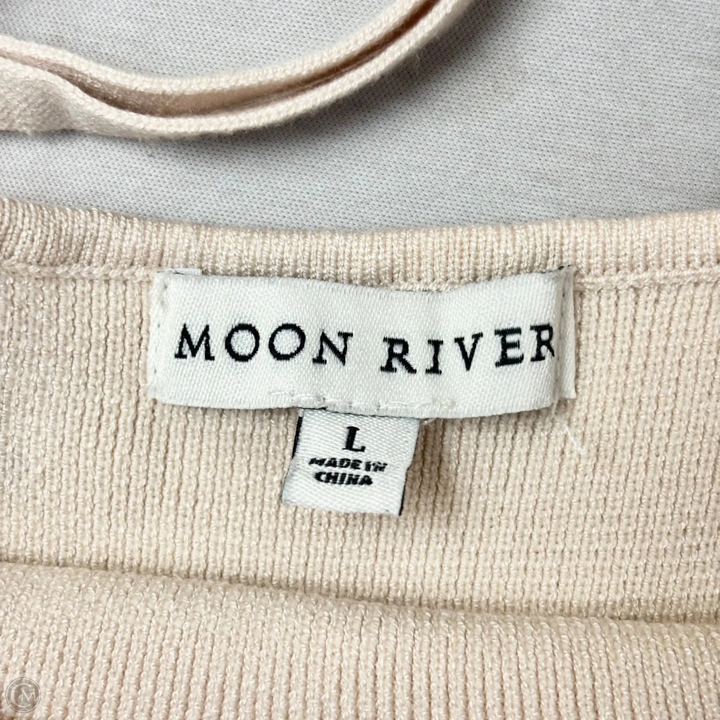 Dress Casual Maxi By Moon River In Cream, Size: L