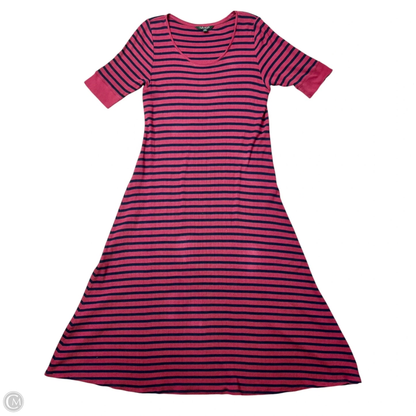 Dress Casual Maxi By Lauren By Ralph Lauren In Striped Pattern, Size: Xxl