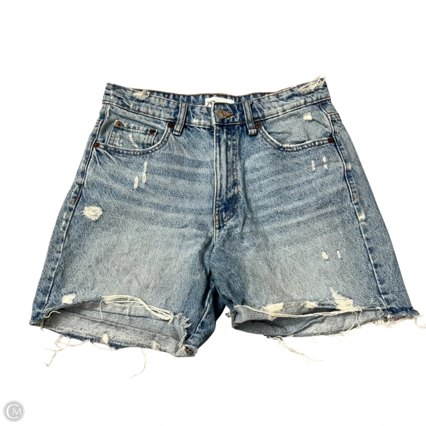 Shorts By Zara In Blue Denim, Size: 6