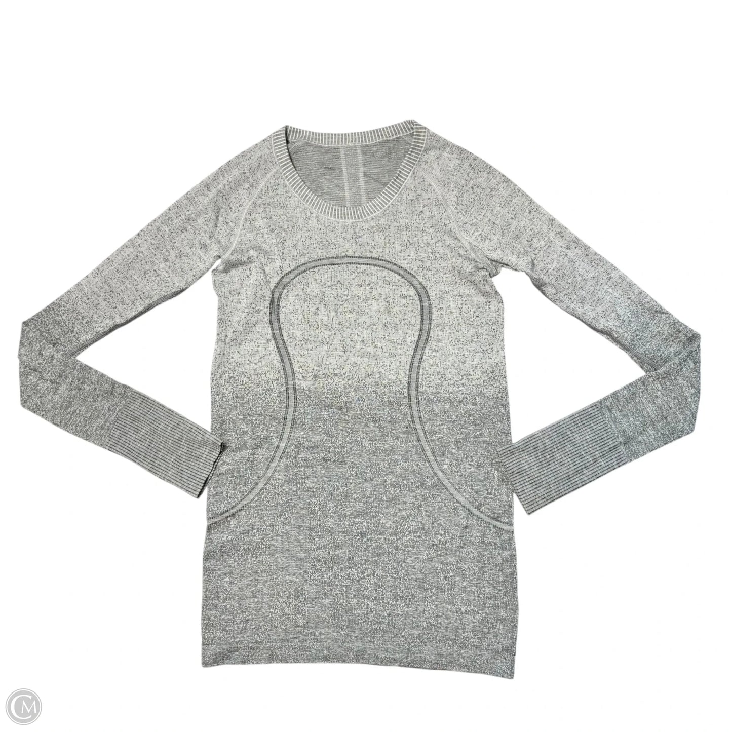 Athletic Top Long Sleeve Crewneck By Lululemon In Grey, Size: S