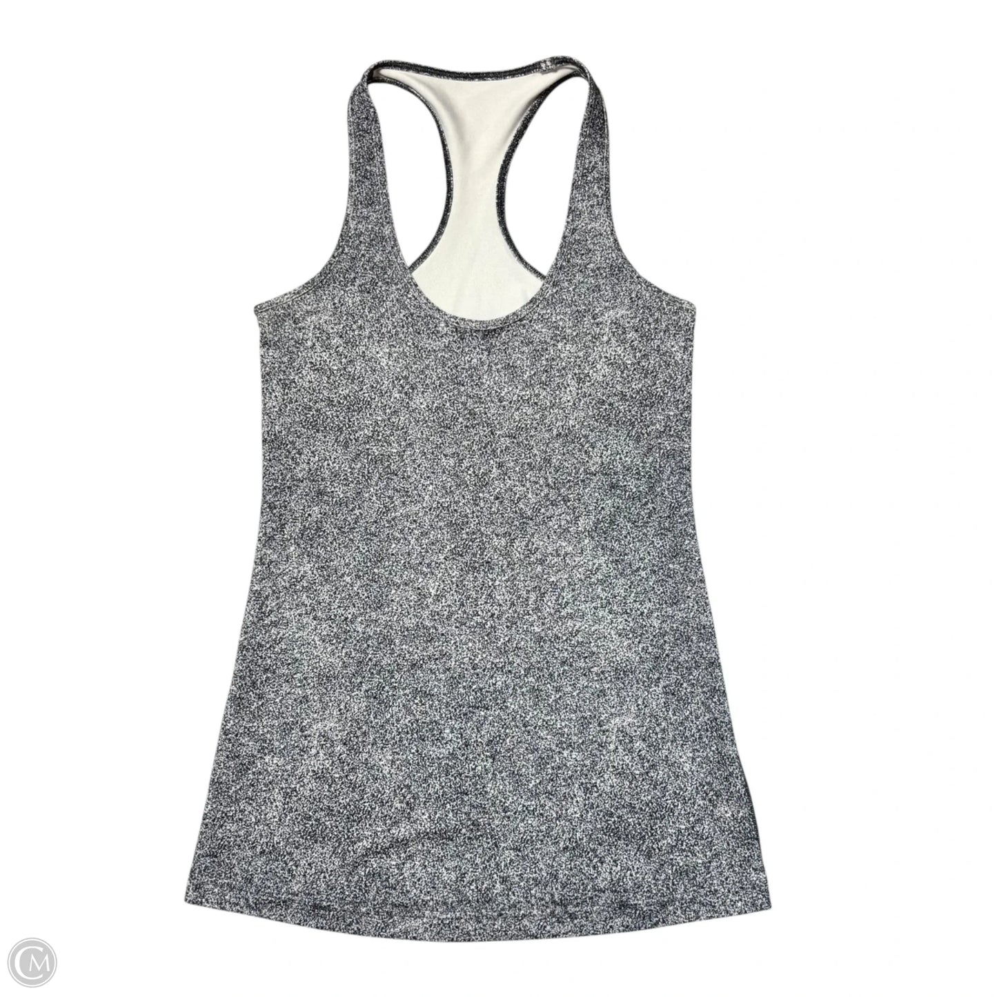 Athletic Tank Top By Lululemon In Black & White, Size: M