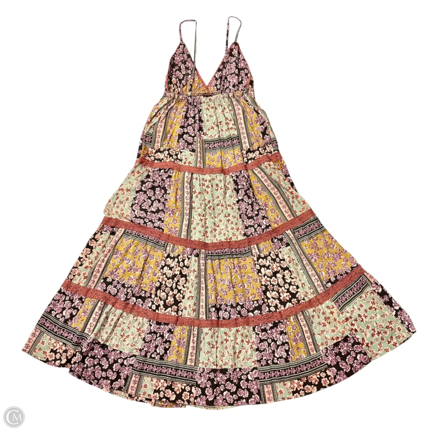 Dress Casual Midi By Angie In Floral Print, Size: L