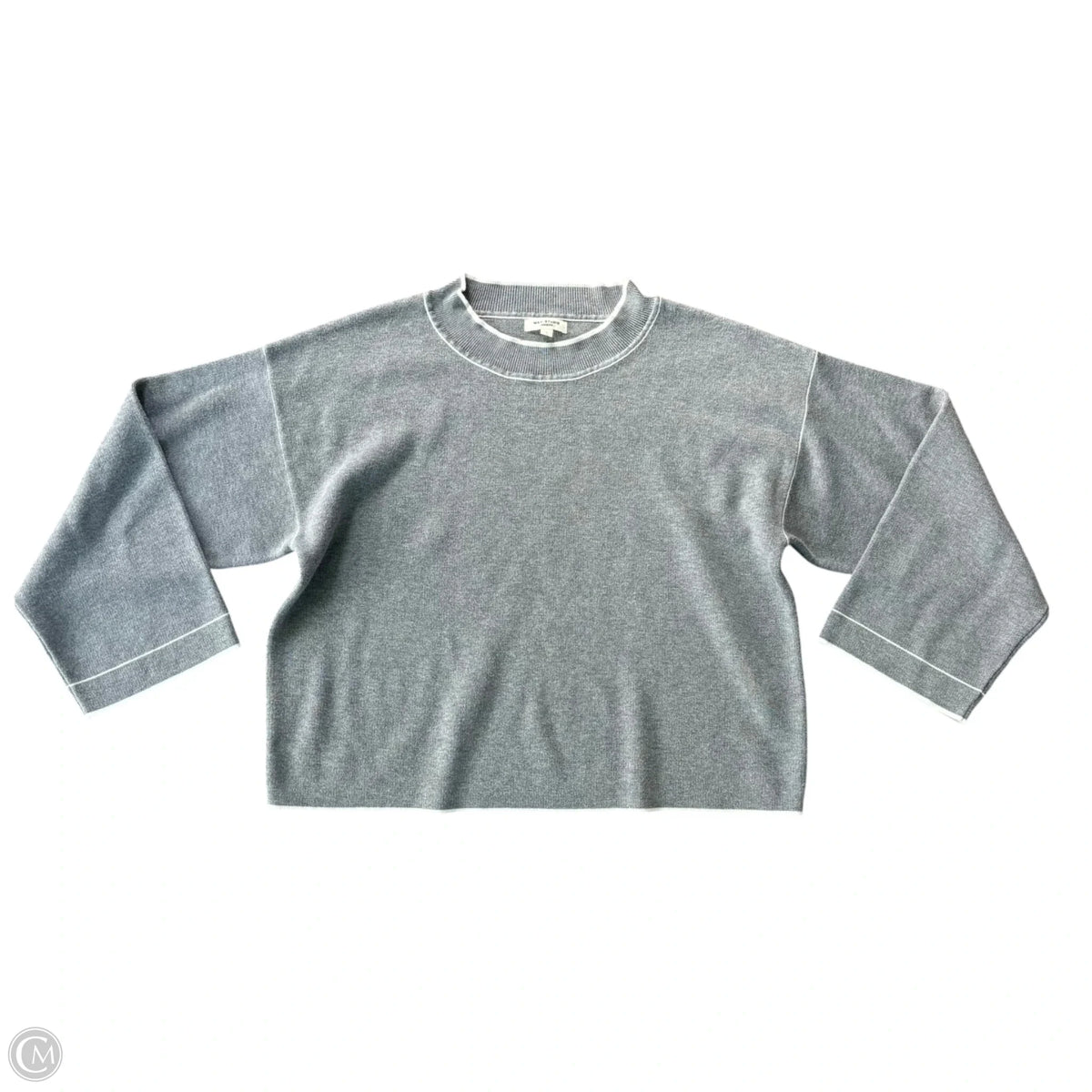 Sweater By Max Studio In Grey, Size: L