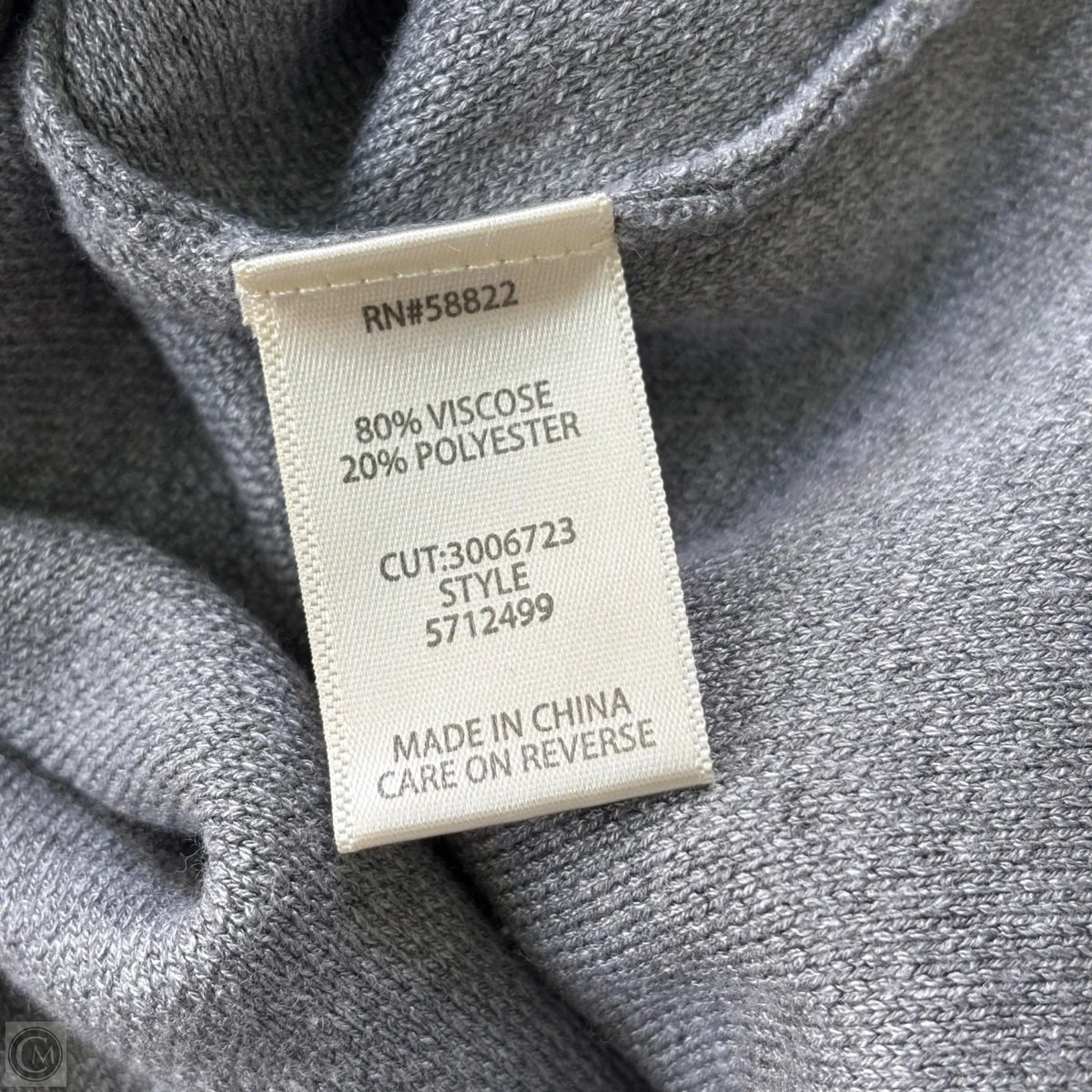 Sweater By Max Studio In Grey, Size: L
