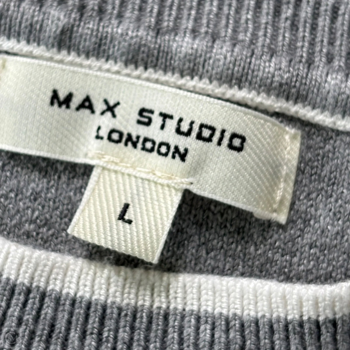 Sweater By Max Studio In Grey, Size: L