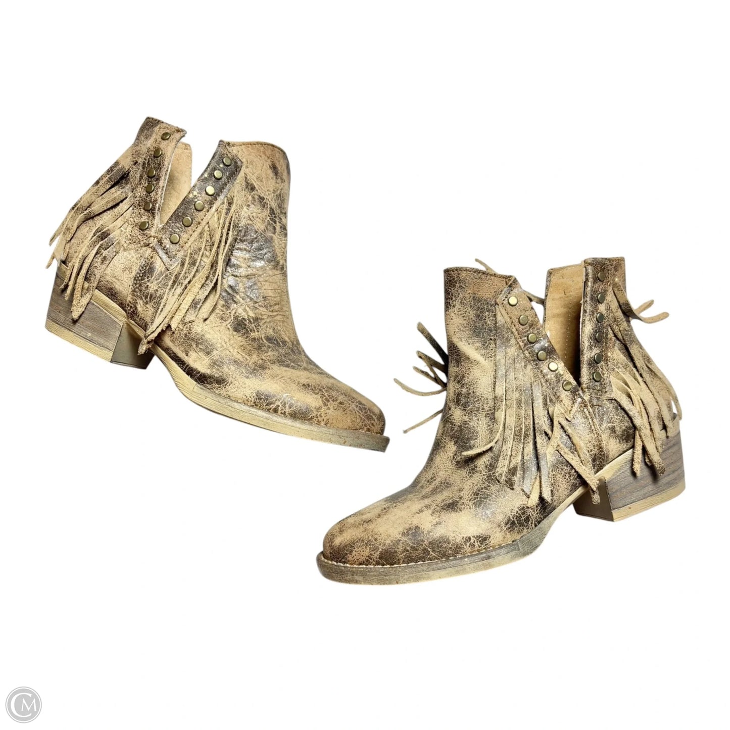Boots Leather By Corral In Brown, Size: 5.5