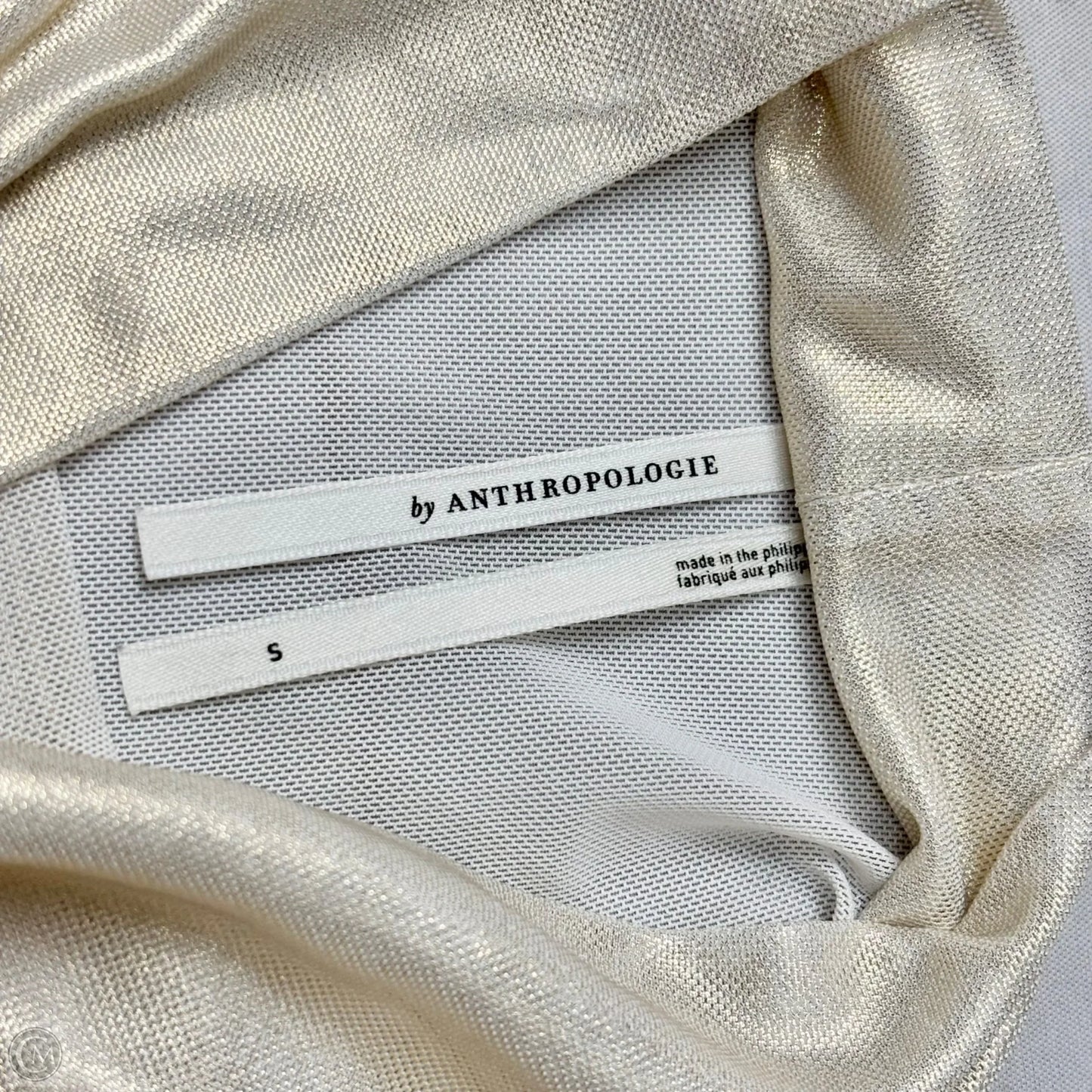 Top Long Sleeve By Anthropologie In Gold, Size: S