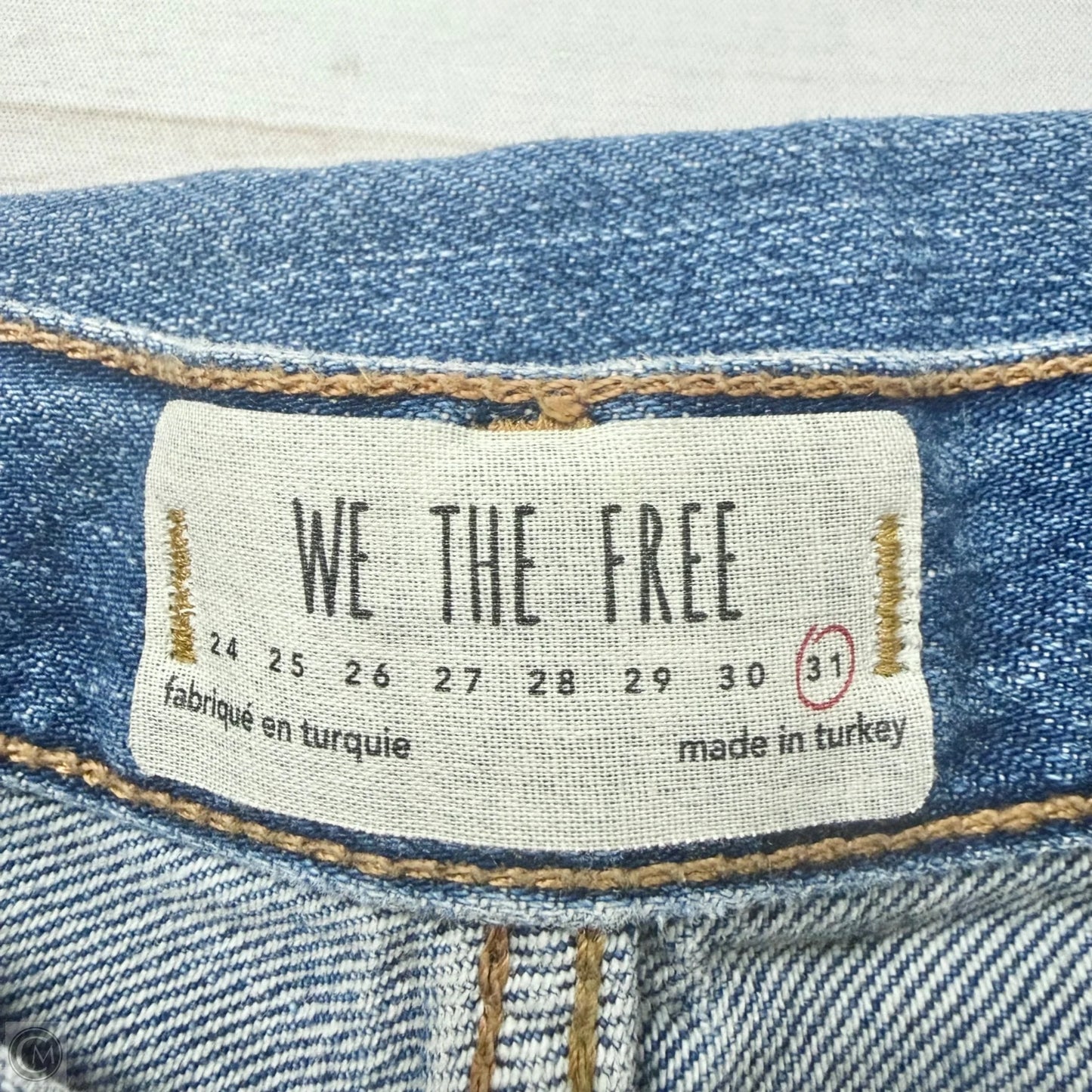 Jeans Boyfriend By We The Free In Blue Denim, Size: 12