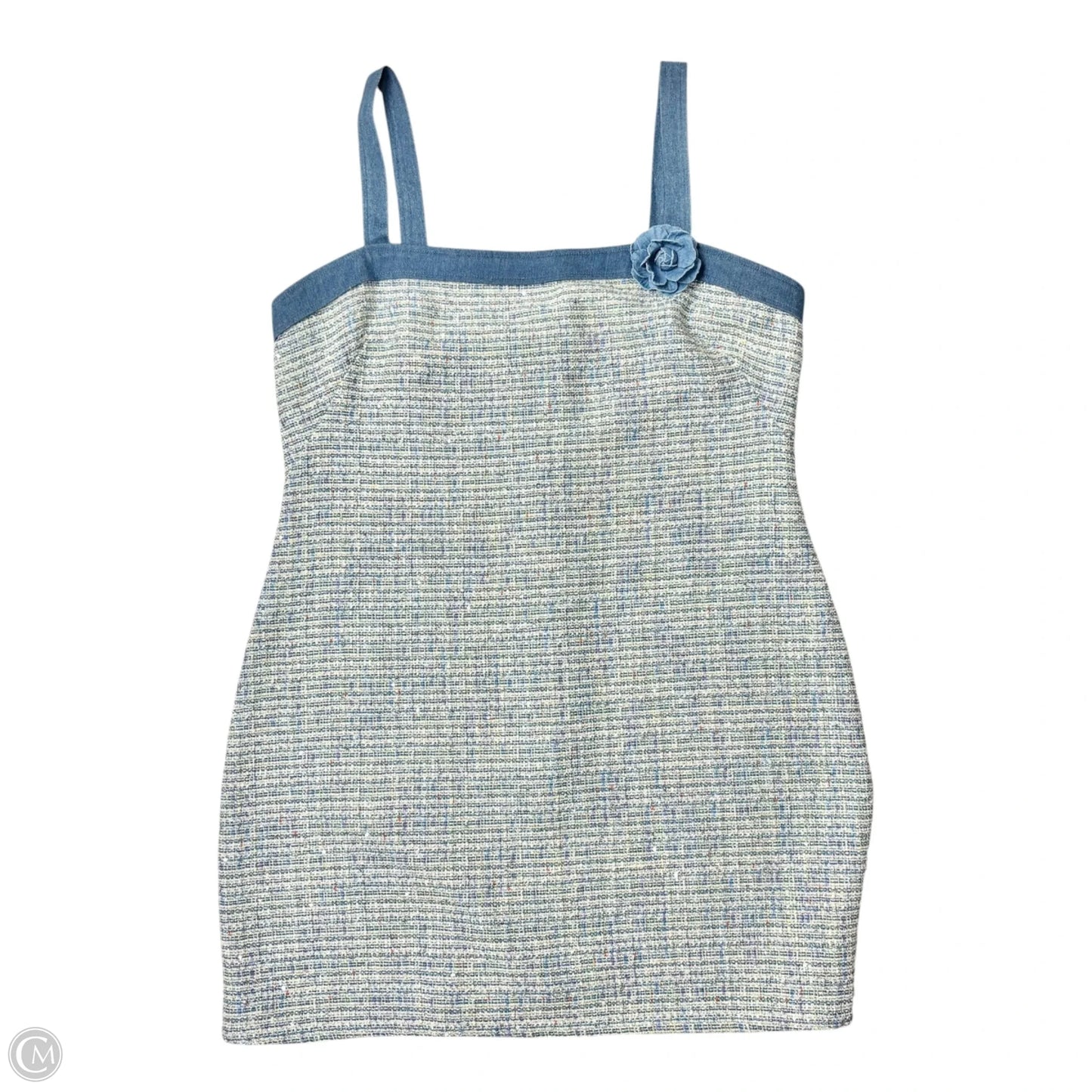 Dress Casual Short By City Studio In Blue, Size: 1x