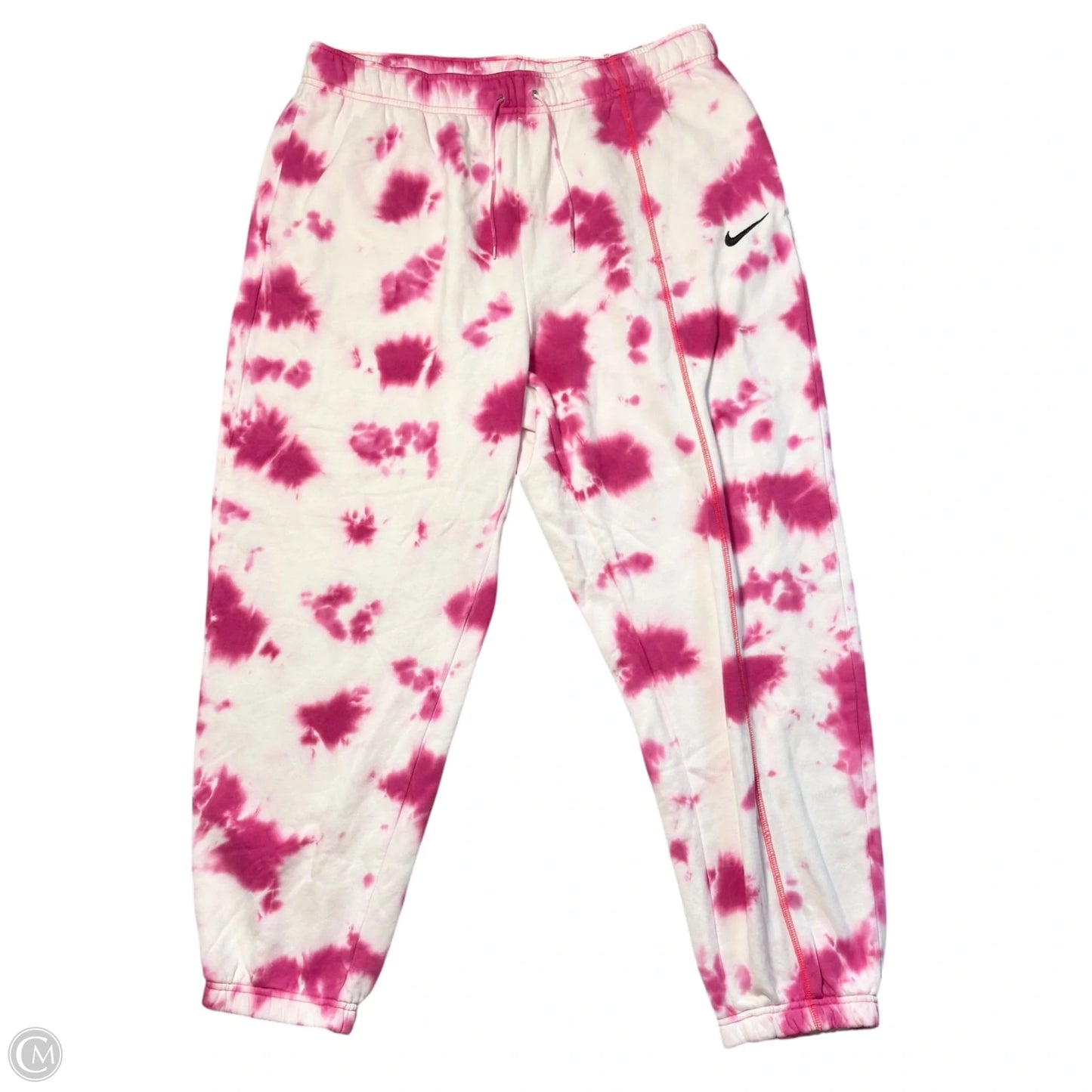 Athletic Pants By Nike Apparel In Tie Dye Print, Size: 1x