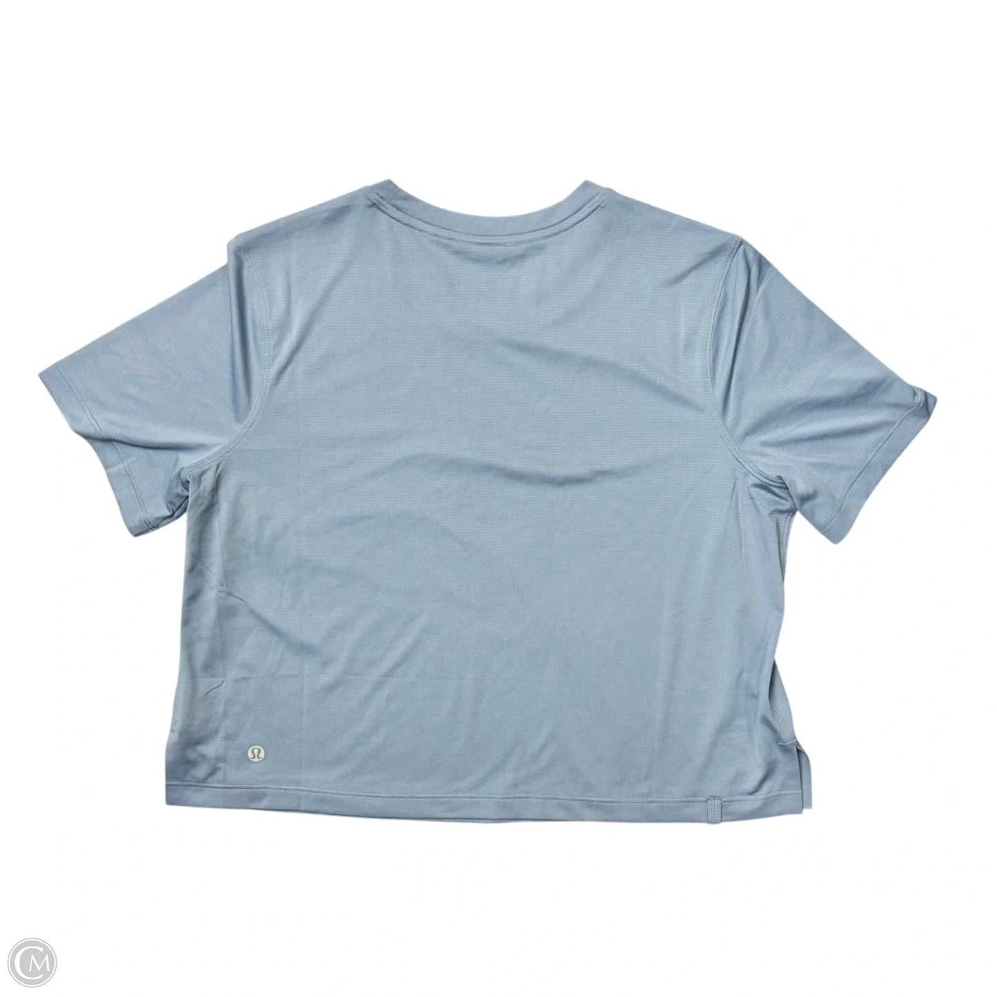 Athletic Top Short Sleeve By Lululemon In Blue, Size: S