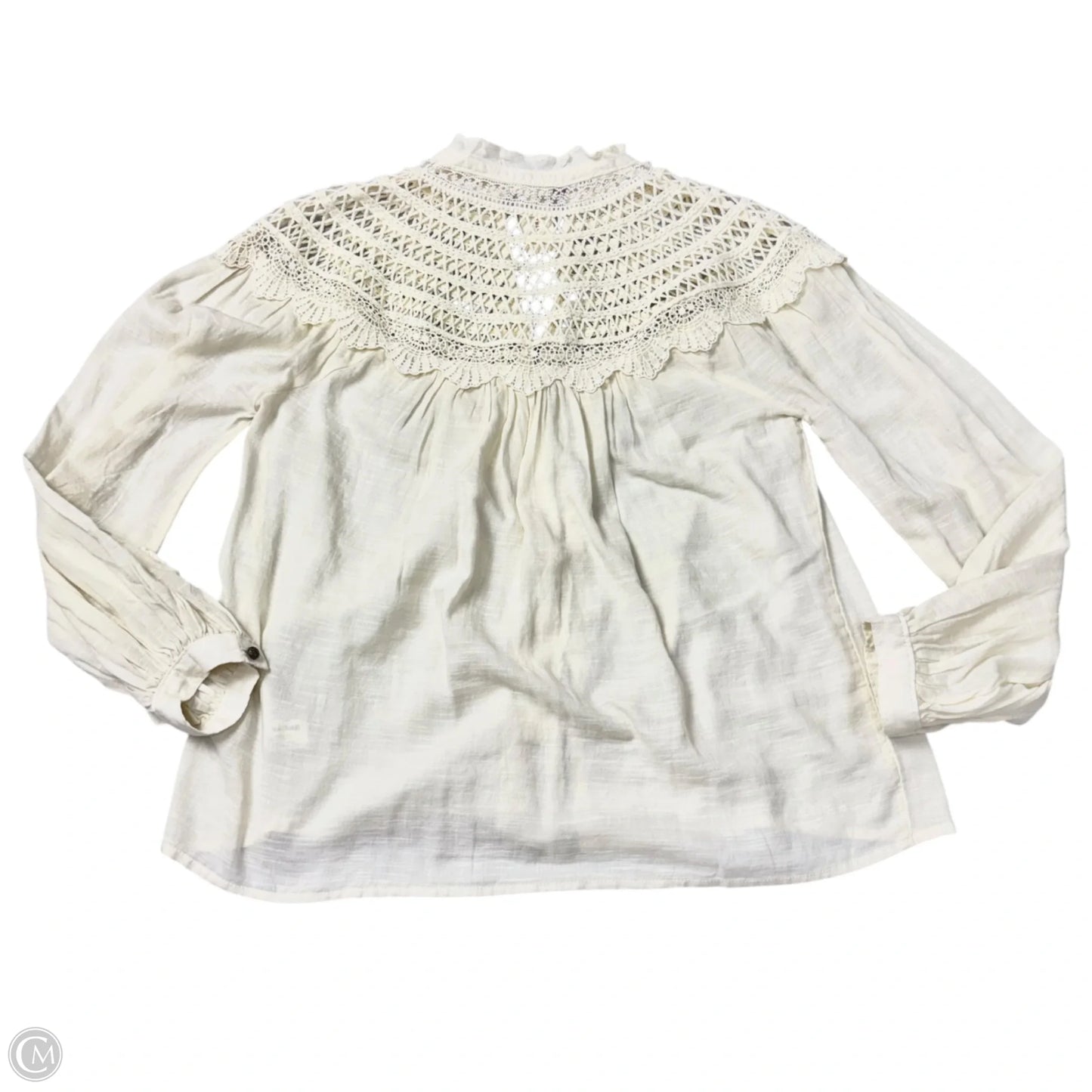 Top Long Sleeve By Pilcro In Ivory, Size: Xs